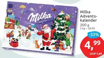 Budni Milka Adventskalender 200 g Angebot