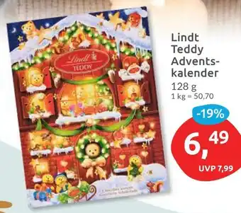 Budni Lindt Teddy Adventskalender 128 g Angebot