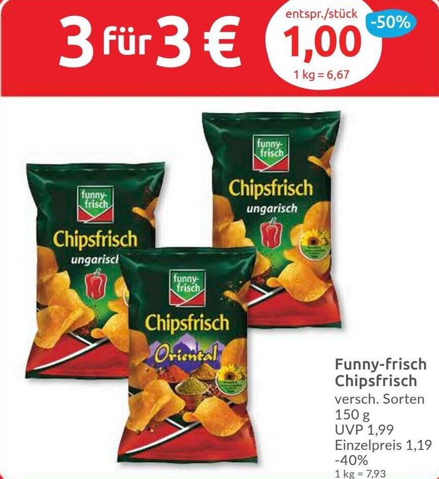 Funny-frisch Chipsfrisch 150 g Angebot bei Budni