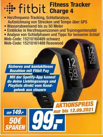 expert Octomedia Fitbit Fitness Tracker Charge 4 Angebot