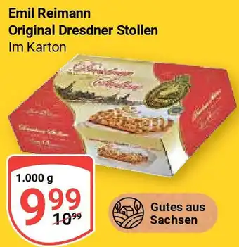 Globus Emil Reimann Original Dresdner Stollen 1000 g Angebot