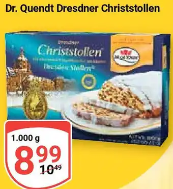 Globus Dr.Quendt Dresdner Christstollen 1000 g Angebot