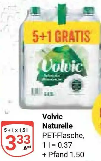 Globus Volvic Naturelle 5+1 x 1,5 L Angebot