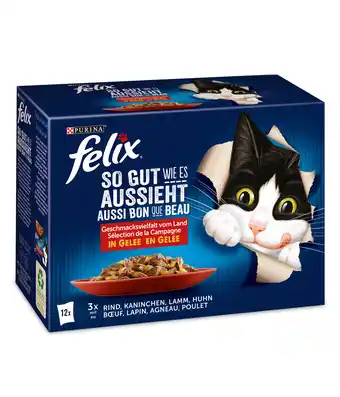 Dehner Purina felix nassfutter für katzen so gut wie es aussieht, 12 x 85 g Angebot