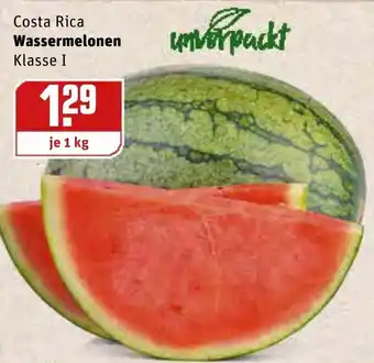 REWE Center Costa Rica Wassermelon 1kg Angebot