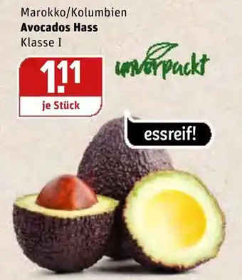 REWE Center Marokko/Kolumbien Avocados Hass Angebot