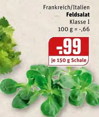 REWE Center Frankreich/Italien Feldsalat 150g Angebot