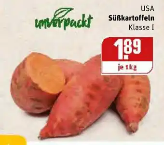 REWE Center USA Süßkartoffeln 1 kg Angebot