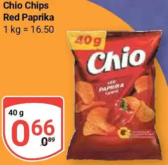 Globus Chio Chips Red Paprika 40 g Angebot