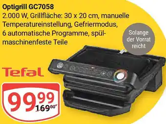 Globus Tefal Optigrill GC7058 Angebot