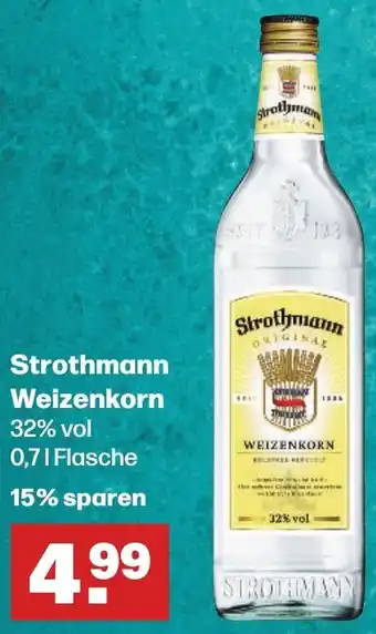 Handelshof Strothmann Weizenkorn 0,7 L Flasche Angebot