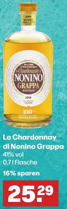 Handelshof Lo Chardonnay di Nonino Grappa 0,7 L Flasche Angebot