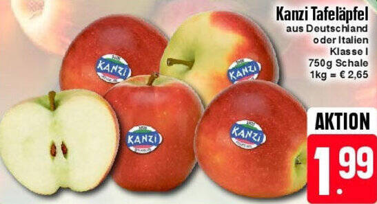 Kanzi Tafeläpfel 750g Schale Angebot bei Edeka