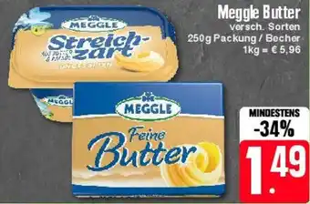 Edeka Meggle Butter 250 g Packung/Becher Angebot