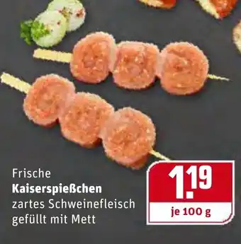 REWE Center Frische Kaiserspießchen 100g Angebot