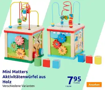 Action Mini Matters Aktivitätenwürfel aus Holz Angebot