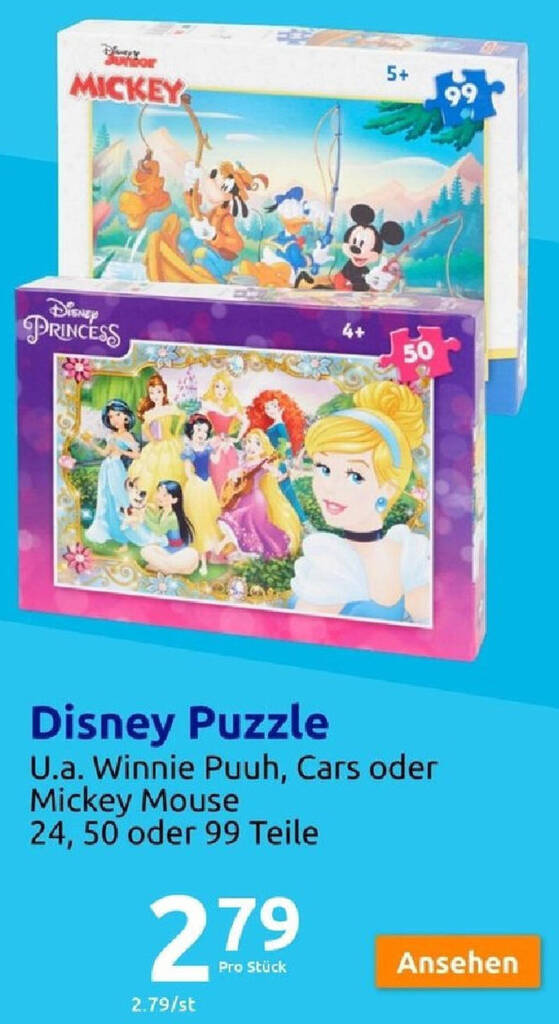 Disney Puzzle Angebot bei Action