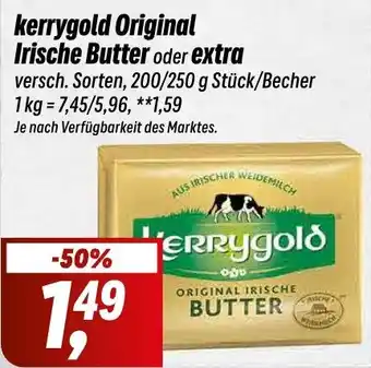 Simmel kerrygold Original Irische Butter oder extra 200/250 g Stück/Becher Angebot