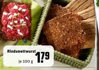 REWE Center Rindsmettwurst 100g Angebot