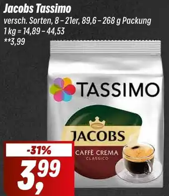 Simmel Jacobs Tassimo 89,6-268 g Packung Angebot