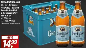 Simmel Benediktiner Hell 20 x 0,5 Liter Kasten Angebot