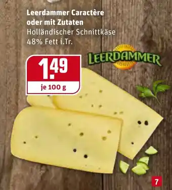 REWE Center Leerdammer Caractère oder mit Zutaten 100g Angebot