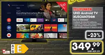 Netto Marken-Discount TELEFUNKEN UHD Android TV XU5OAN754M Angebot