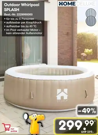 Netto Marken-Discount HOME DELUXE Outdoor Whirlpool SPLASH Angebot