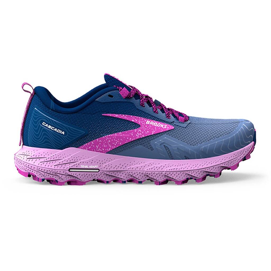 Brooks damen trailrunningschuhe cascadia 17 navy/purple/violet 41 Angebot bei Intersport