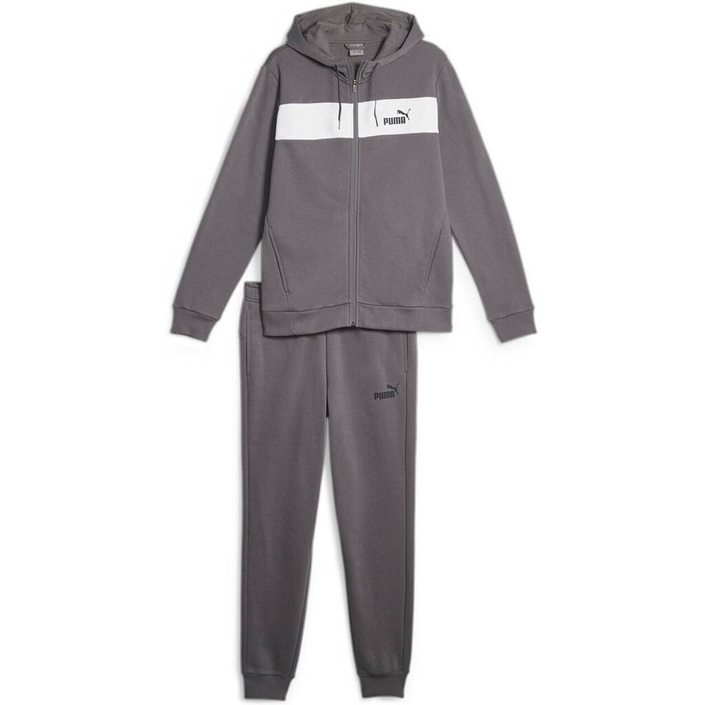 Puma herren sportanzug fz panel tracksuit overh cool dark graypuma