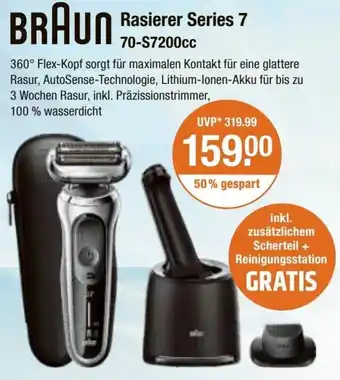 V Markt BRAUN Rasierer Series 7 70-S7200cc Angebot