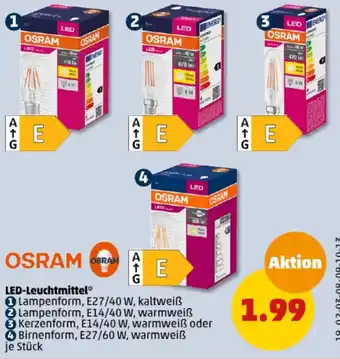 PENNY OSRAM LED-Leuchtmittel Angebot