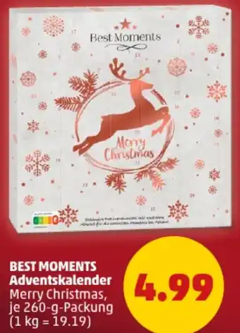 PENNY BEST MOMENTS Adventskalender 260 g Packung Angebot