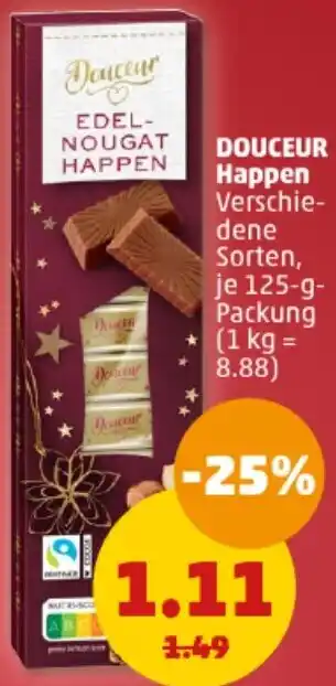 PENNY DOUCEUR Happen 125 g Packung Angebot