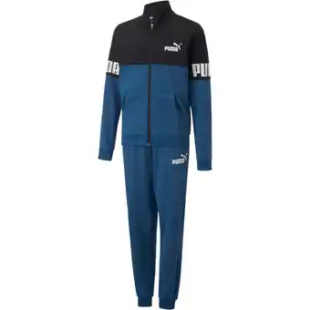 Intersport Puma kinder sportanzug puma power poly suit b lake blue 152 Angebot