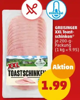 PENNY GREISINGER XXL Toastschinken 200 g Packung Angebot