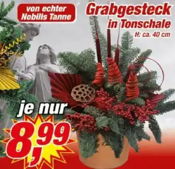 Posten Börse Grabgesteck in Tonschale Angebot