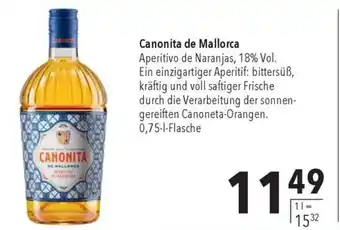 CITTI Markt Canonita de Mallorca Aperitivo de Naranjas, 18% Vol. 750ml Angebot