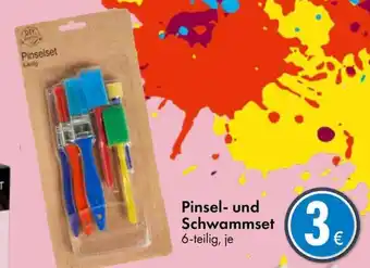 TEDi Pinsel- und Schwammset 6-teilig Angebot