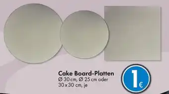 TEDi Cake Board-Platten Ø 30 cm, Ø 25 cm oder 30x30 cm Angebot