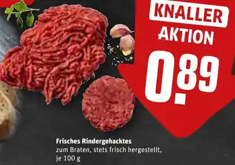 REWE Frisches Rindergehacktes 100 g Angebot