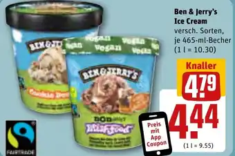 REWE Ben & Jerry's Ice Cream 465 ml Becher Angebot