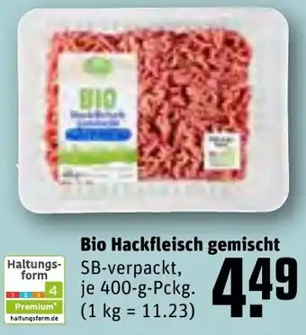 REWE Bio Hackfleisch gemischt 400 g Pckg. Angebot