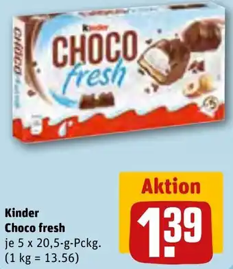 REWE Kinder Choco fresh 5 x 20,5-g-Pckg. Angebot