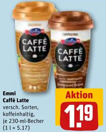 REWE Emmi Caffè Latte 230 ml Becher Angebot