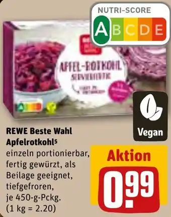 REWE REWE Beste Wahl Apfelrotkohl 450 g Pckg. Angebot