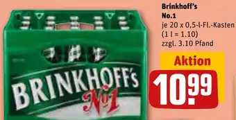 REWE Brinkhoff's No.1,  20x0,5 L-Fl. Kasten Angebot