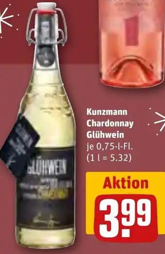 REWE Kunzmann Chardonnay Glühwein 0,75 L-Fl. Angebot