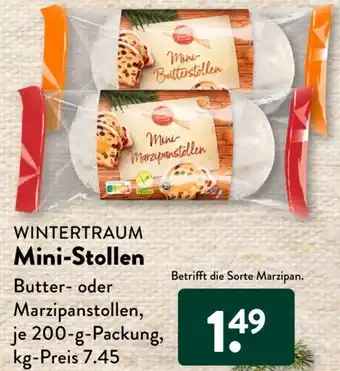 Aldi Süd WINTERTRAUM Mini-Stollen 200 g Packung Angebot