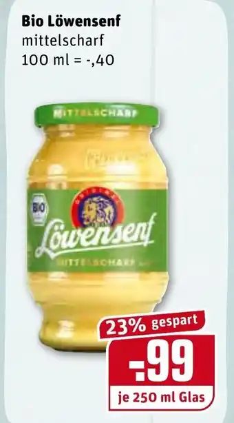 REWE Center Bio Löwensenf 250ml Angebot